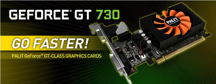 Palit выпускает видеокарты новой линейки GeForce GT 730