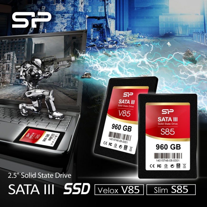 Silicon Power представила твердотельные накопители Slim S85 и Velox V85