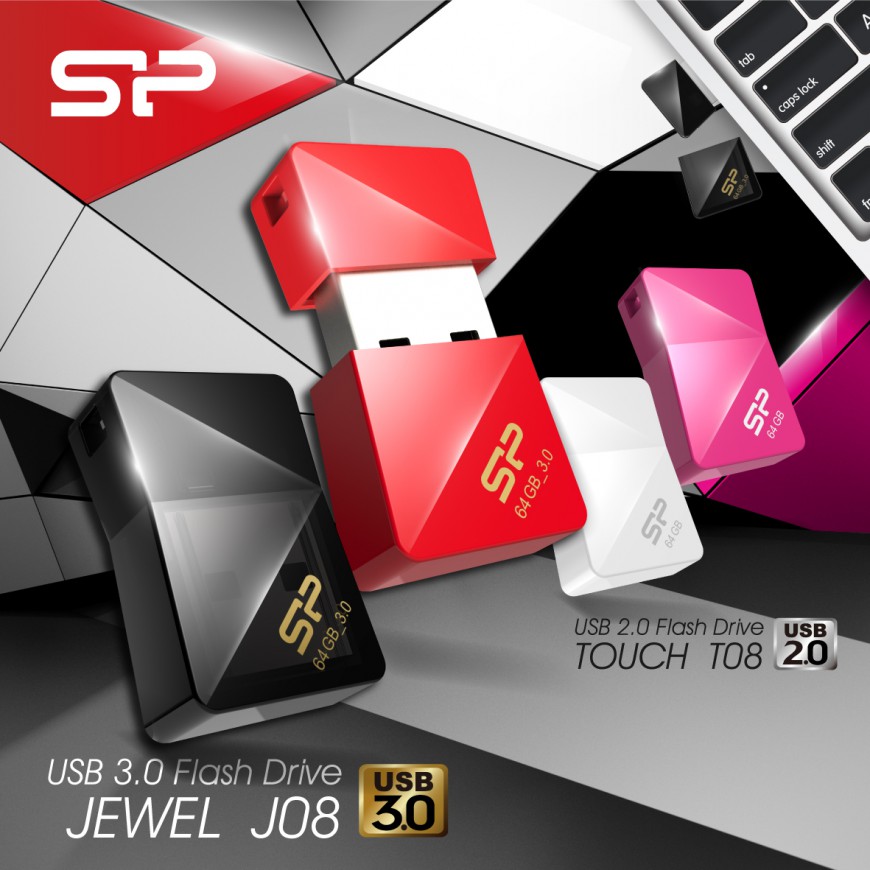Silicon Power Touch T08 и Jewel J08 – флешки «драгоценные камни» для девушек