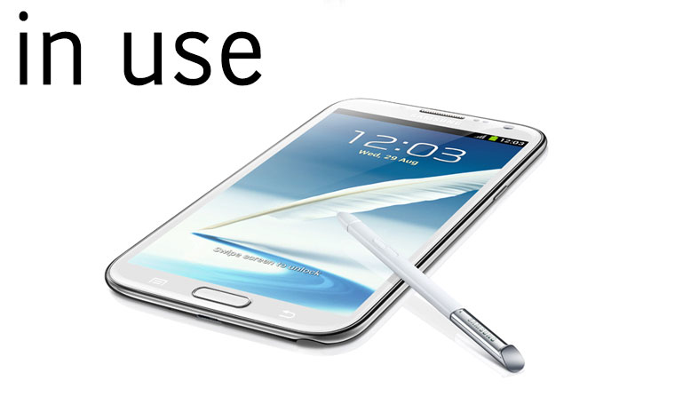 In use Galaxy Note II — жизнь с лопатой в кармане