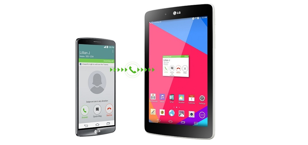 QPair от LG или как эффективно использовать связку планшет + смартфон