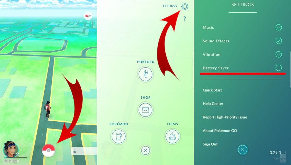 Pokémon GO Battery Saver