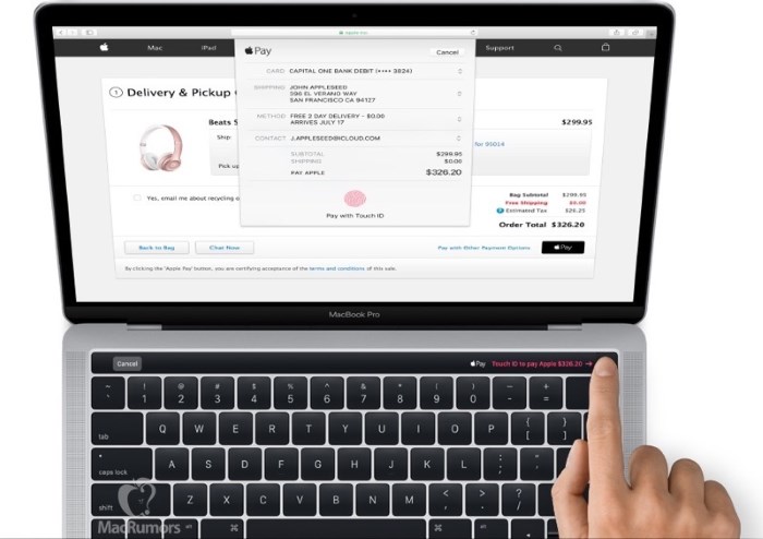 macbook pro magic toolbar
