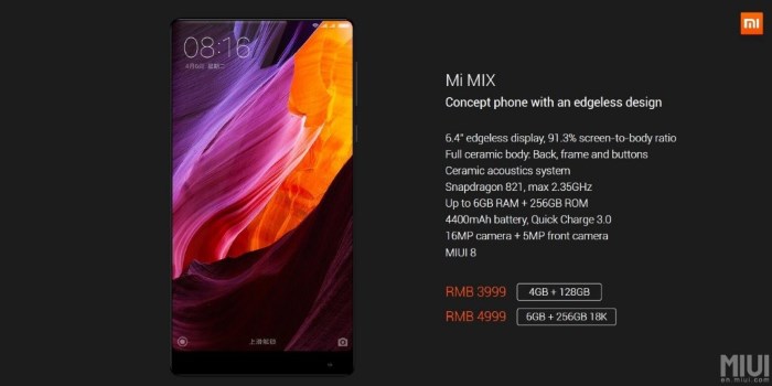 xiaomi mi mix reveal