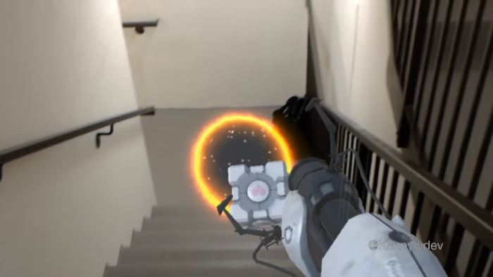 portal 2 gun hololens 2