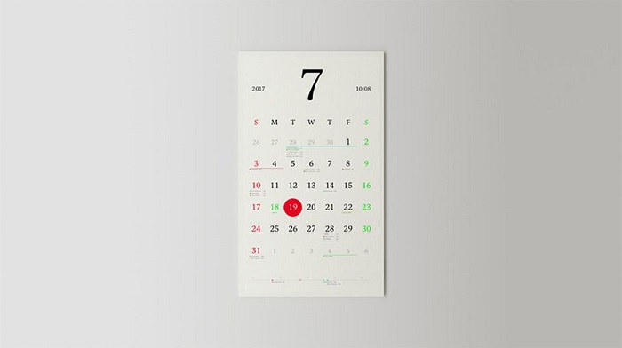 Tsuboi Magic Calendar