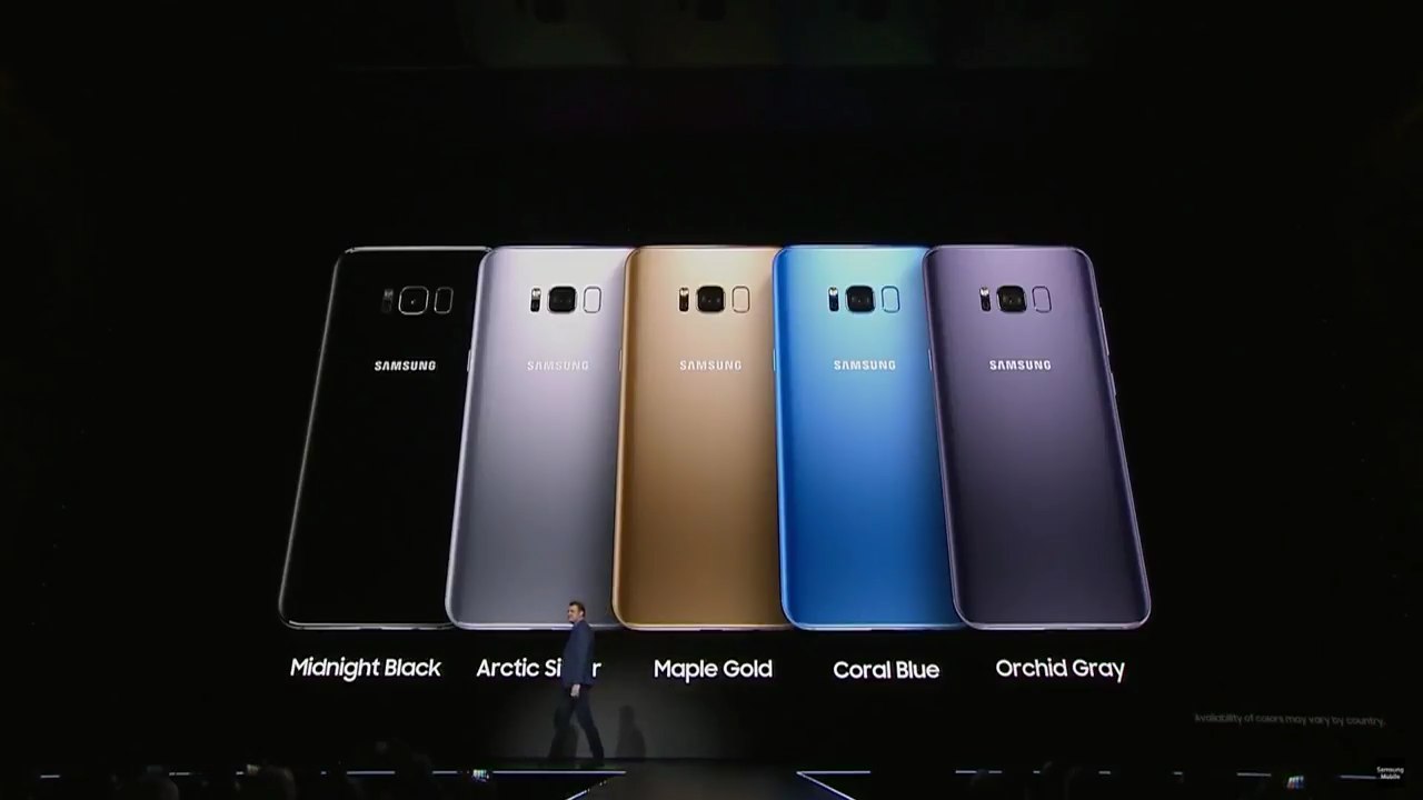 Samsung Galaxy s8 цвета
