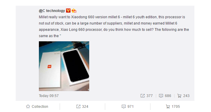 Xiaomi „Mi 6 Lite“