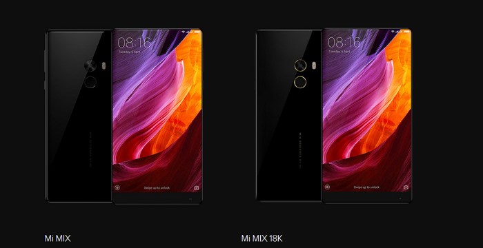 Xiaomi Mi MIX 2 хувилбар