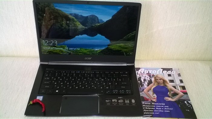 Ultrabook-Rezension Acer Swift 5: leicht, dünn, fast perfekt