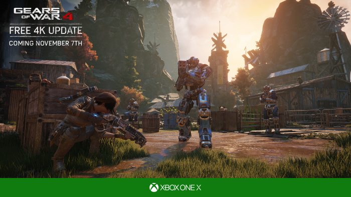 Gears of War 4 будет работать в 60 fps на Xbox One X