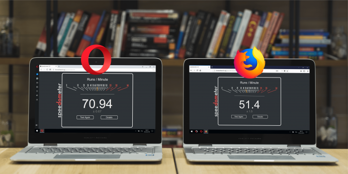 Новая Opera 51 теперь быстрее Firefox Quantum на 38%