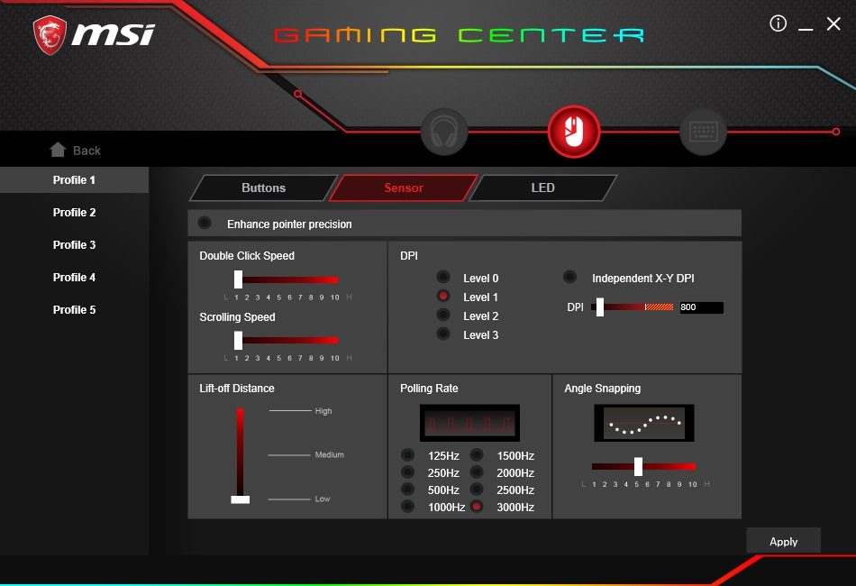 MSI Clutch GM60 3555