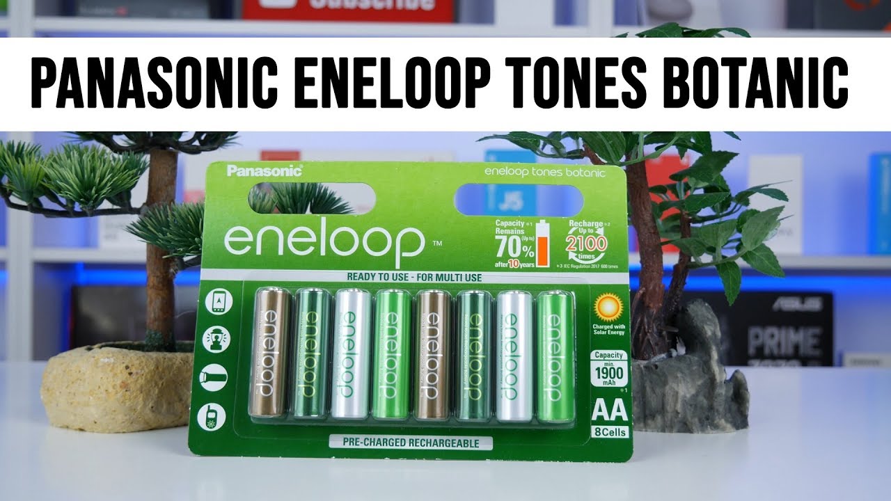 Panasonic eneloop AA 1900 mah Tones Botanic