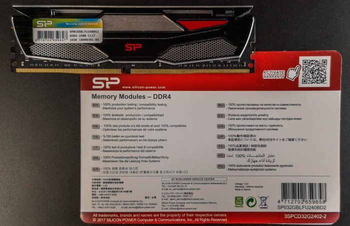 Silicon Power 2x16 GB 2400 MHz