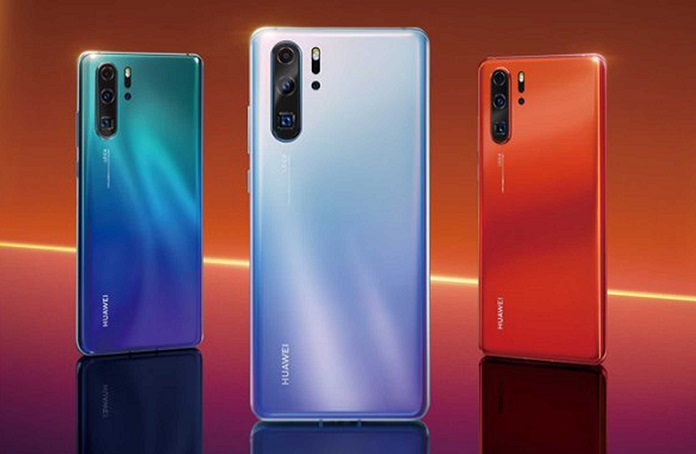 Huawei P30 Series with four colourways