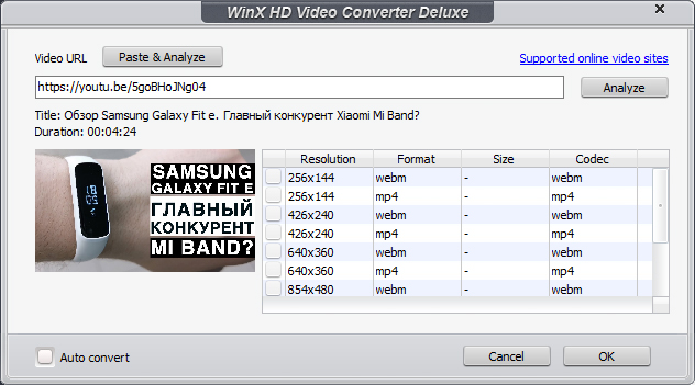 WinX HD Video Converter Deluxe