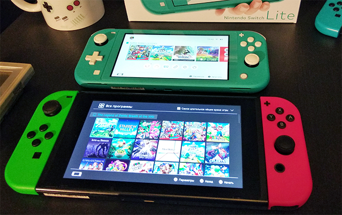 Nintendo Switch Lite im Vergleich zur ursprünglichen Switch