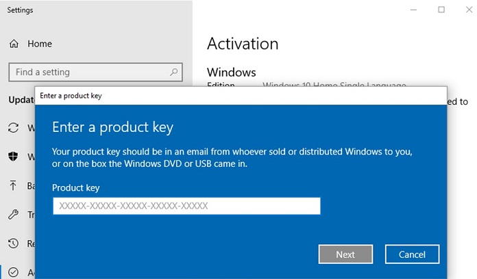 activate Windows 10