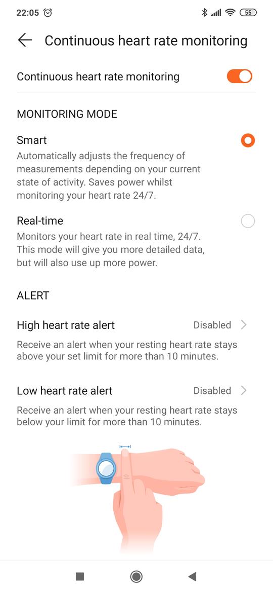 huawei watch 2 continuous heart rate