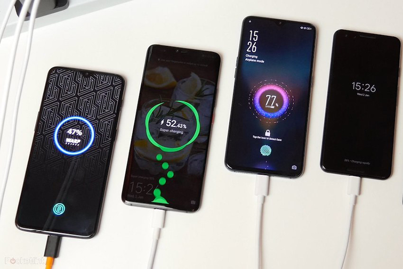 Charging the smartphones