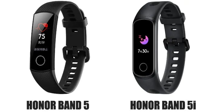 Honor Band 5 vs Honor Band 5i