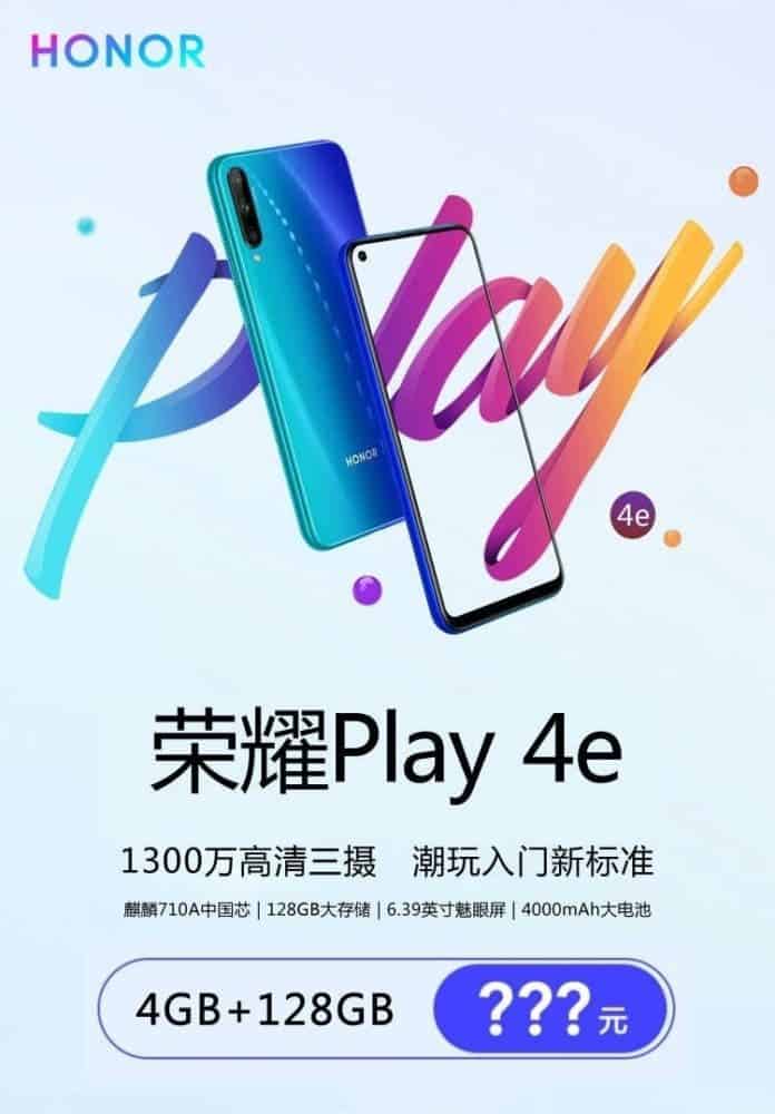 зображення і характеристики смартфону Honor Play 4e