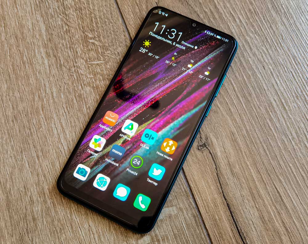 Huawei Y6p screen