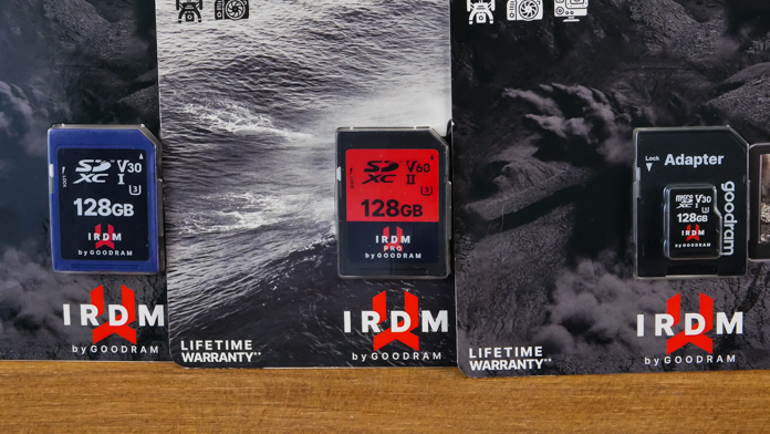 IRDM PRO V30 in V60 SD in microSD