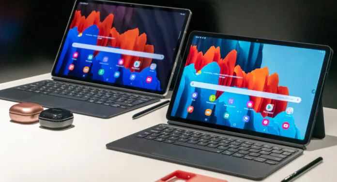 tab s7 و tab s7 plus