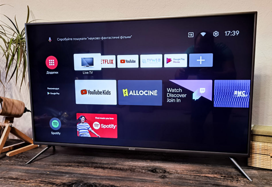 Телевизор 55 kivi 55u710kb uhd 4k smart tv google android tv 9 hdr голосовое управление