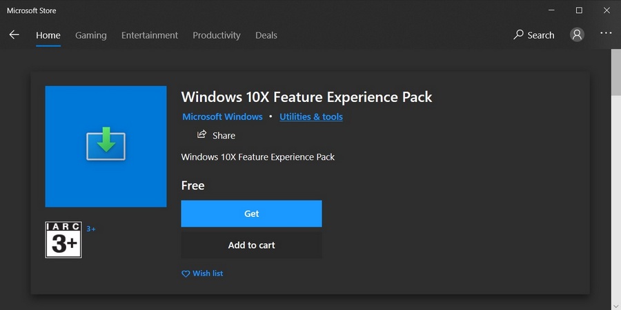 Windows Feature Experience Pack