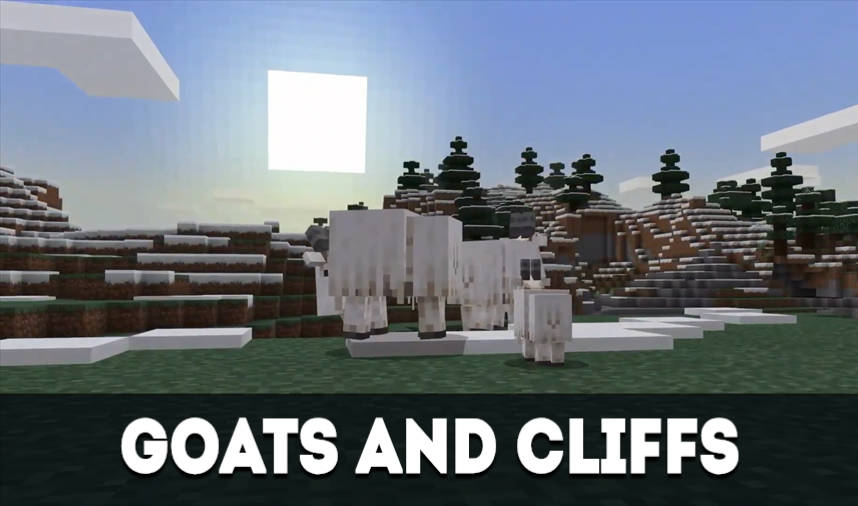 Minecraft PE 2021 - Goats And Cliffs