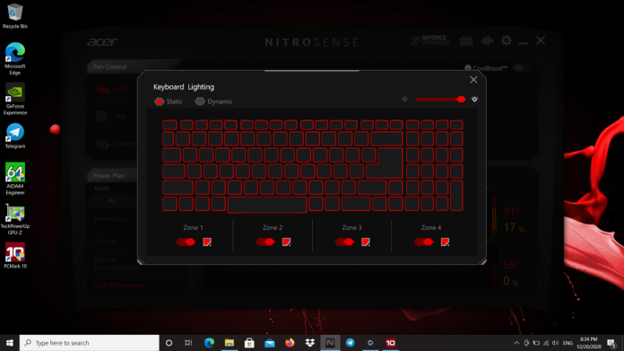 Сброс настроек монитора acer nitro