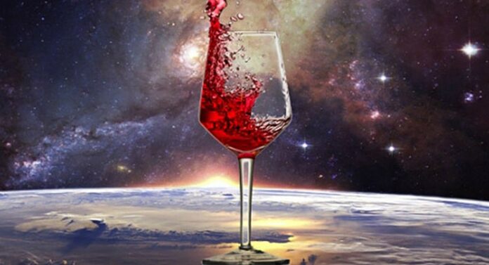 Twelve bottles of wine from space