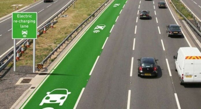 wireless charging road electric cars