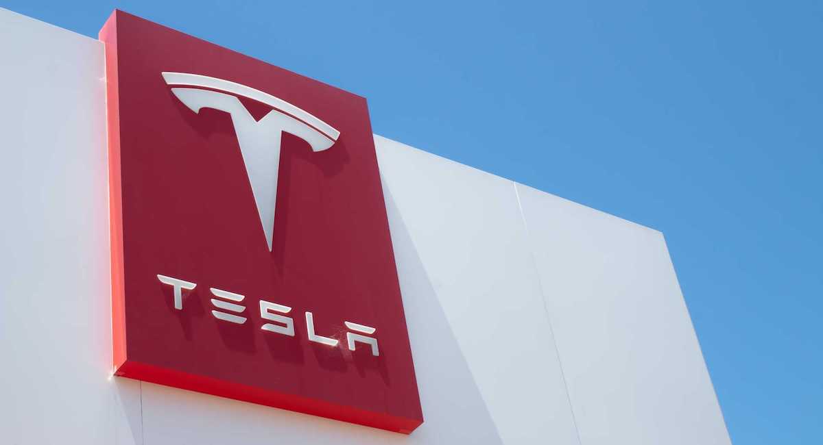 Tesla Logo Sign