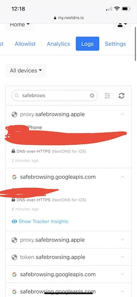 Safari iOS-proxy