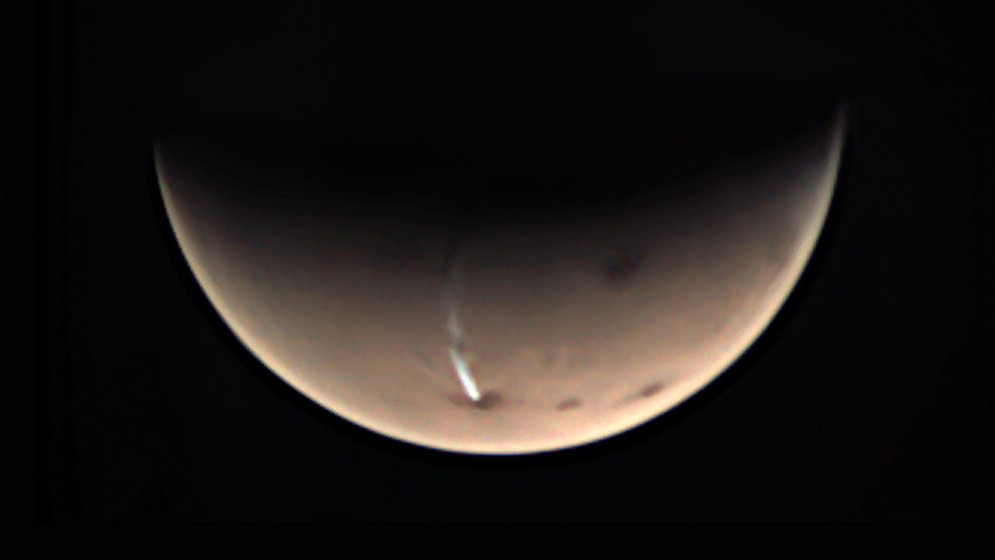 Arsia Mons Elongated Cloud хмара на Марсі