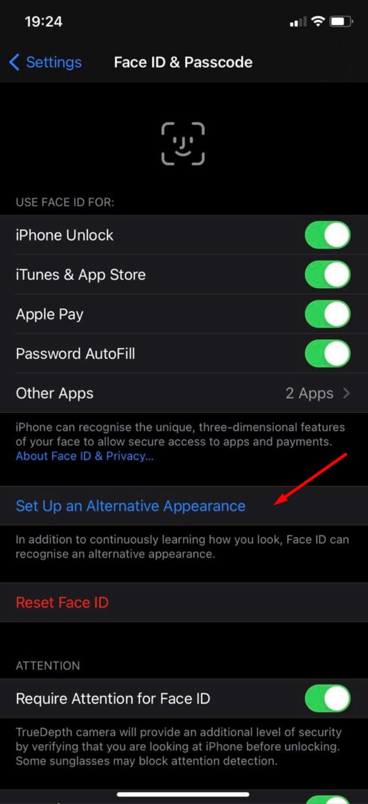 Ios 14.5 face discount id