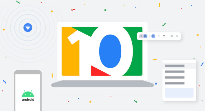 Google Chromebook 10 წელი