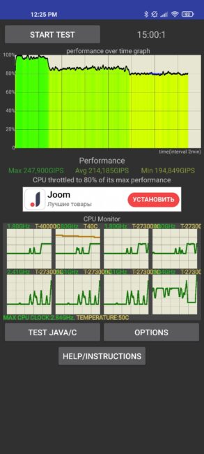 Xiaomi Mi 11 - CPU Throttling Test