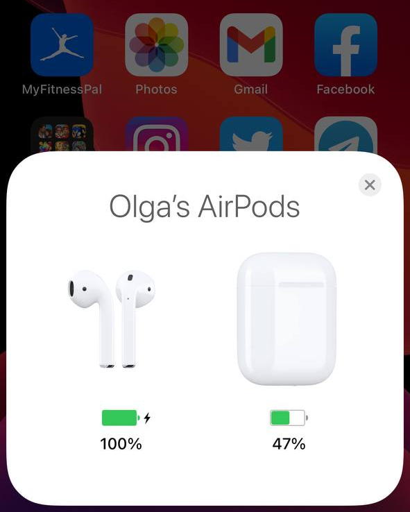 AirPods in iPhone