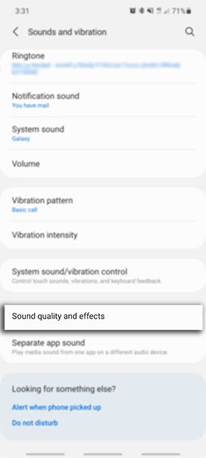 Samsung sound quality