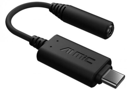 Бонус: ASUS AI Noise-Canceling Mic Adapter Якщо немає бездротових навушників, але є улюблені провідні, а працювати треба, зверніть увагу на ASUS AI Noise-Canceling Mic Adapter. Це зовнішня звукова карта-адаптер з 3,5-мм на USB С, яка покращує передачу голосу з мікрофону і гасить навколишні шуми, захищає аудіосигнал від електромагнітних завад і покращує якість звучання в самих навушниках. Пристрій підходить не тільки для роботи, але і для ігор і розваг, тому підключається і до PlayStation 5, Mac, Nintendo Switch і смартфонам. Купити в Rozetka