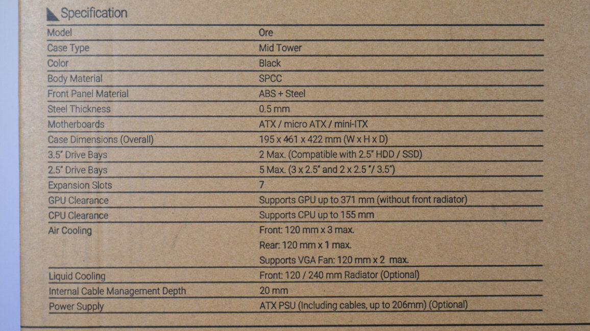 Aerocool Ore