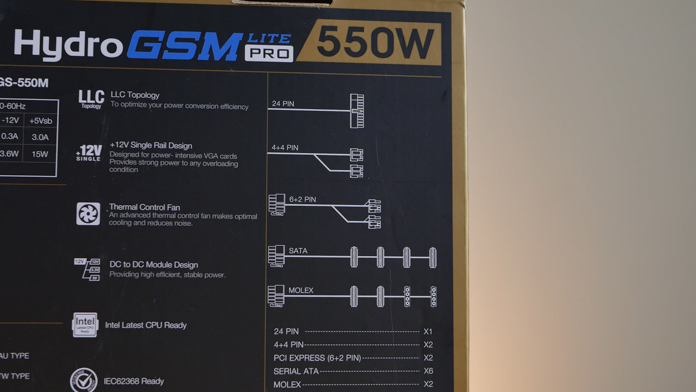 Обзор блока питания FSP Hydro GSM Lite PRO 550W
