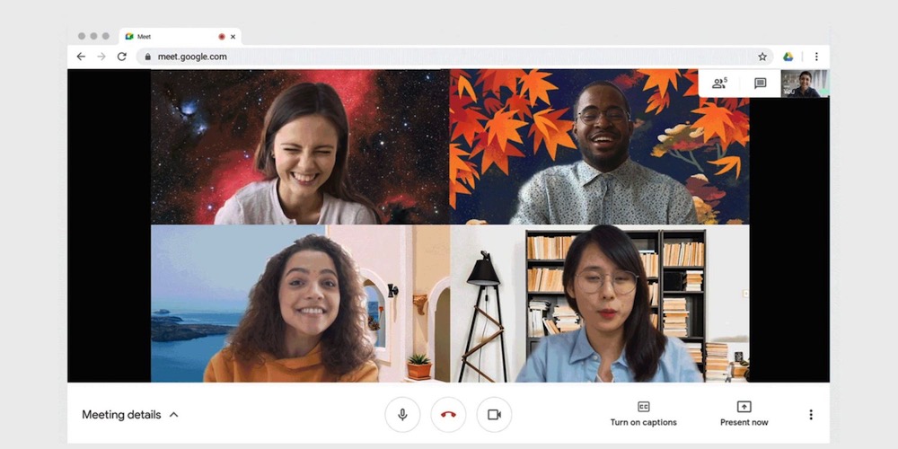 Google Meet custom backgrounds