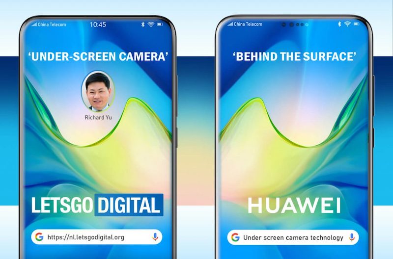 Huawei ディスプレイカメラの下