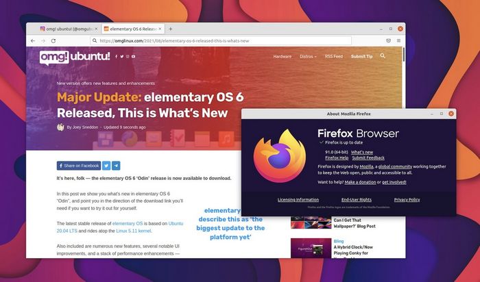 Mozilla的火狐91的